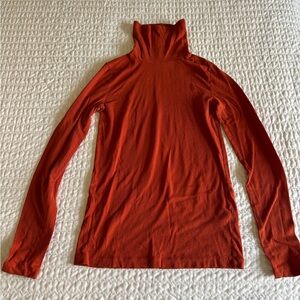 JCrew Orange Turtleneck Shirt